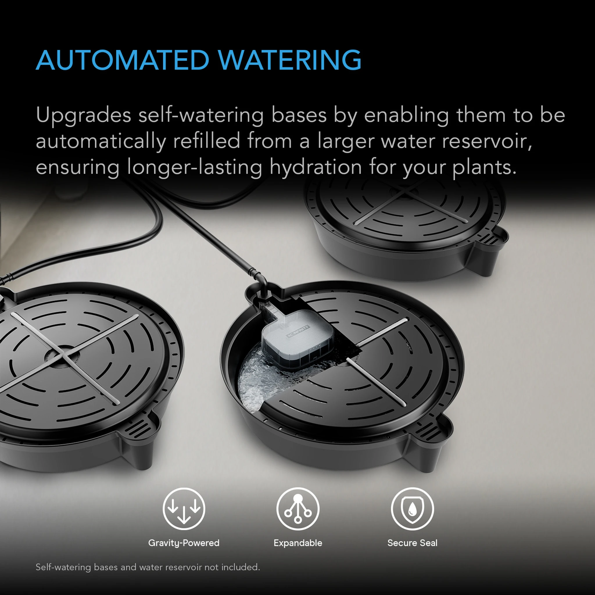 AC Infinity Auto-Fill Upgrade Valve Kit for Self-Watering Base 4-Pack - Image 2