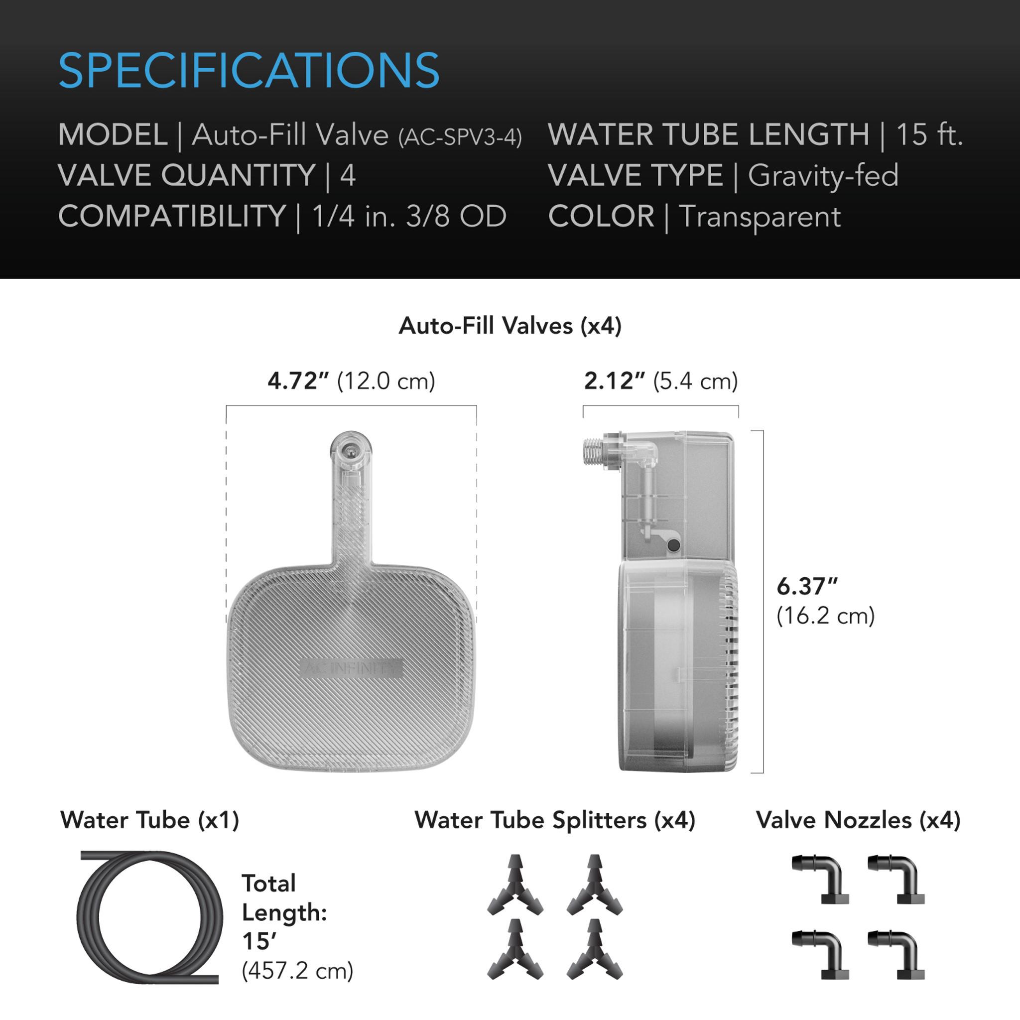 AC Infinity Auto-Fill Upgrade Valve Kit for Self-Watering Base 4-Pack - Image 6