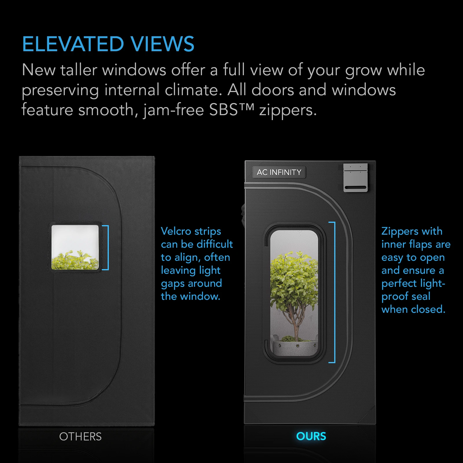 AC Infinity CLOUDLAB 894 ADVANCE GROW TENT 240x 120x 200cm - Image 3